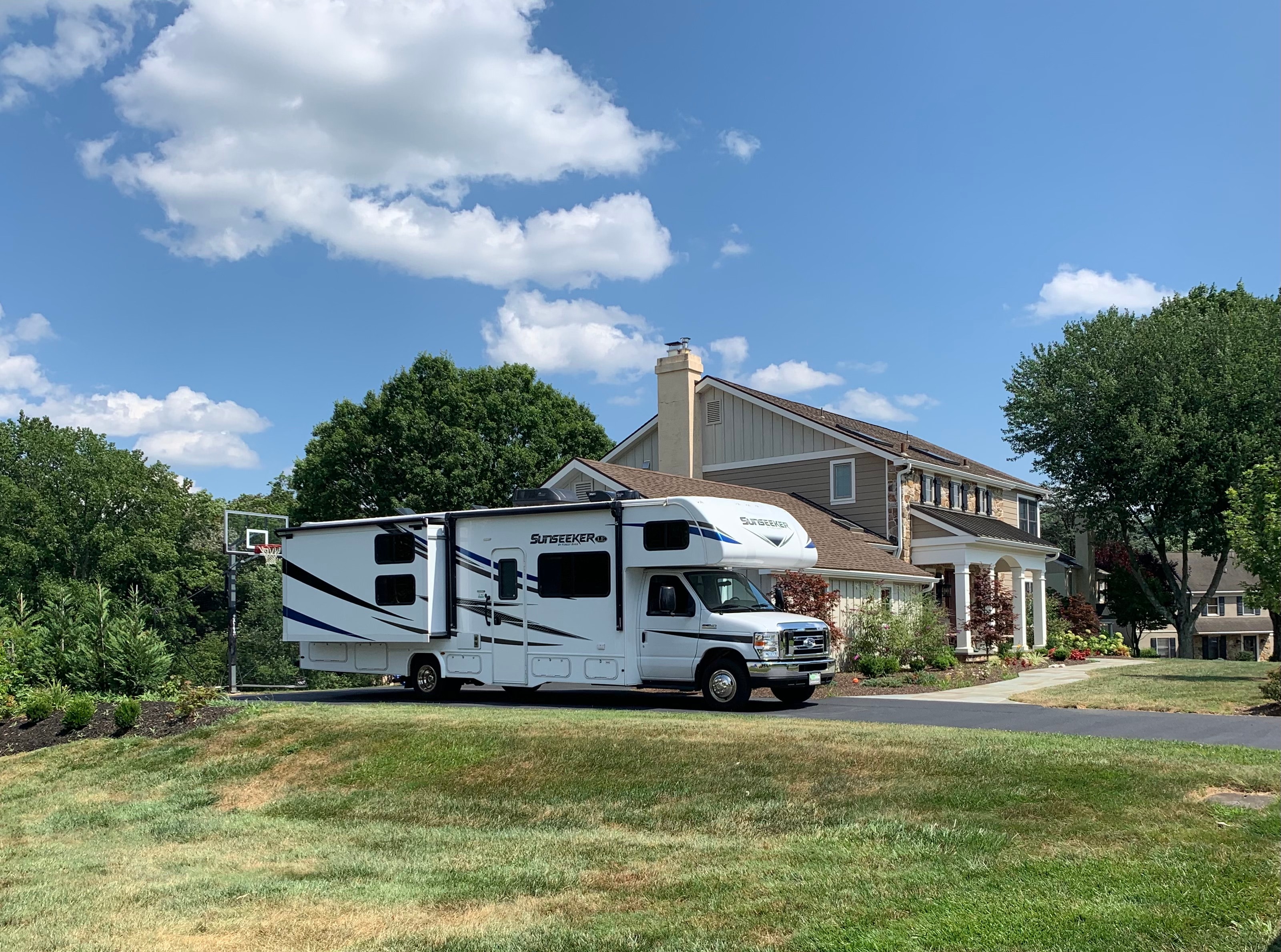 The Biscardi family on their cross-country journey